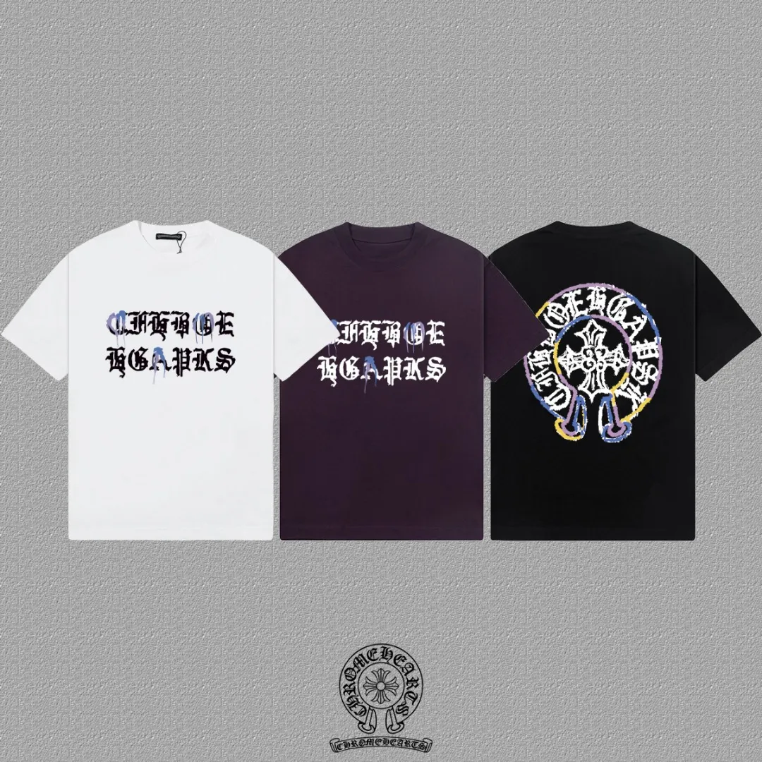 [CH ] 2026FW T LOGO Premium 26s Same Style ：Black White Purple Size：S M L XL 2XL